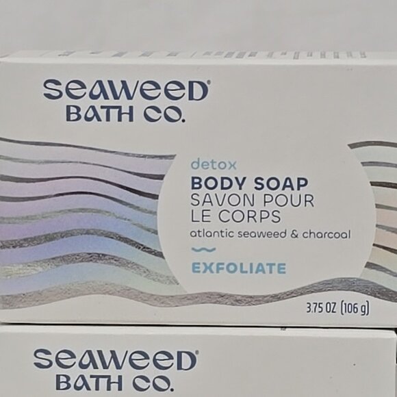 4 PACK Seaweed Bath Co. Exfoliate Detox Body Soap, 3.75 Ounce NEW - Picture 2 of 5